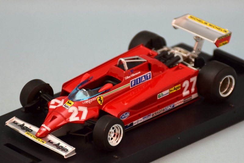 BRUMM 1/43 Ferrari 126CK Turbo GP Montecarlo 1981 Gilles Villeneuve #27 R367