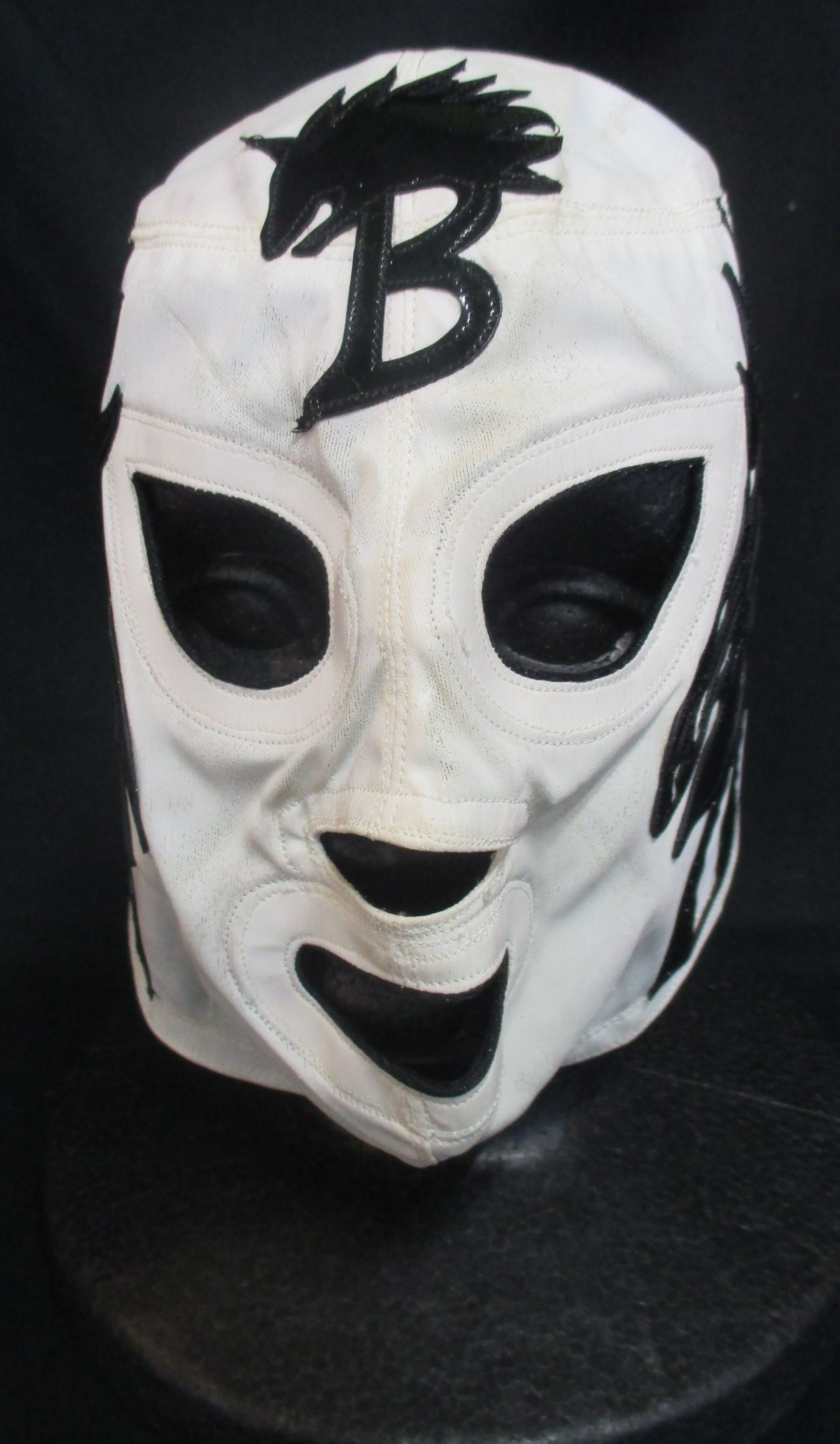 pro wrestling mask [bronco (white × white 99 black edge) no