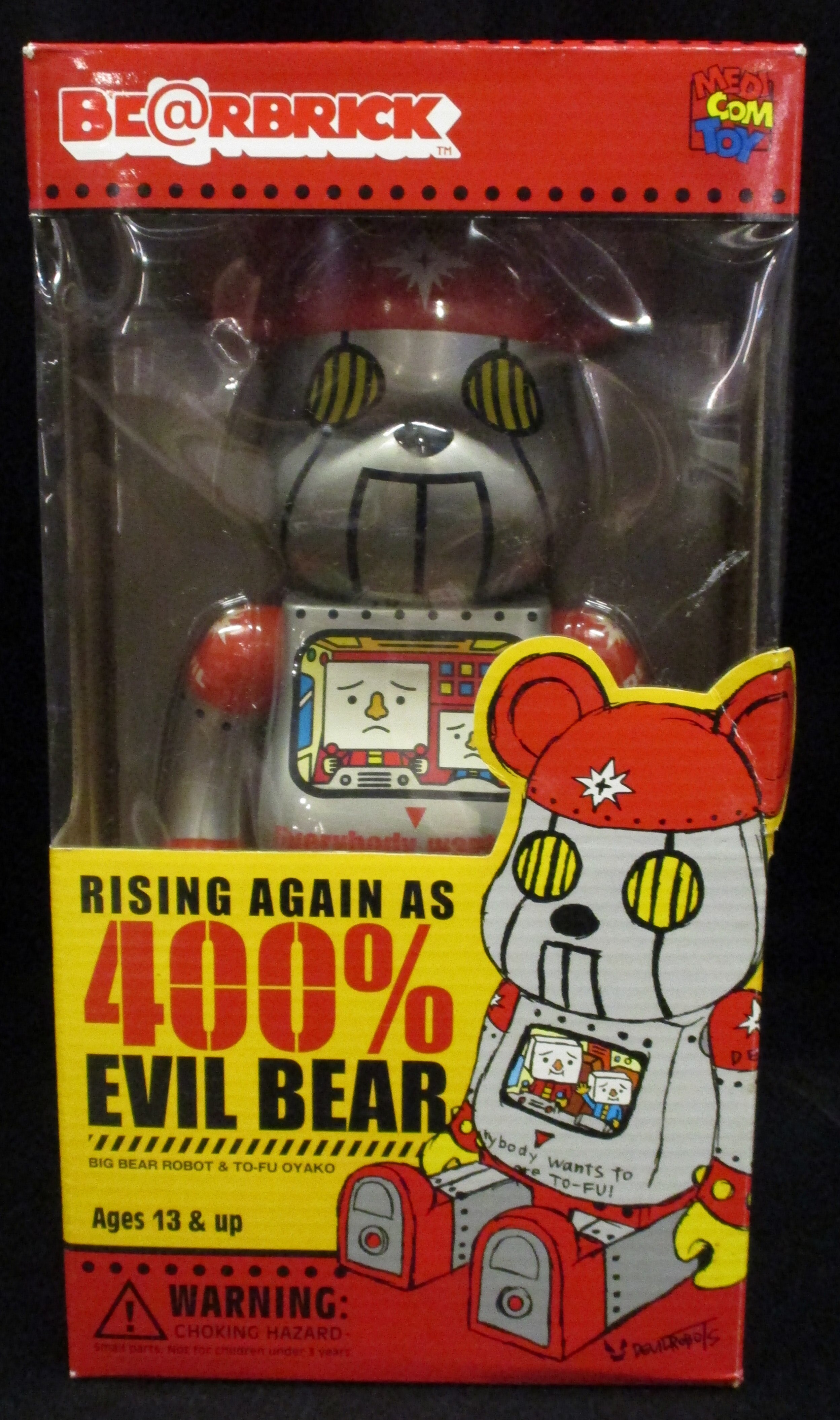 MEDICOMTOY BE@RBRICK DEVILROBOTS EVIL BEAR 400% 400% | まんだらけ