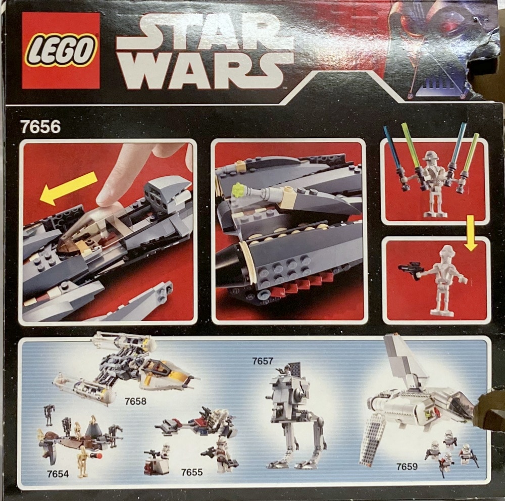 オリジナル LEGO 7656 スターウォーズ スターウォーズ グリーバス将軍