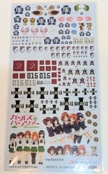モデルカステン 1/35スケール GIRLS und PANZER MG デカール Vol.1 GD-01