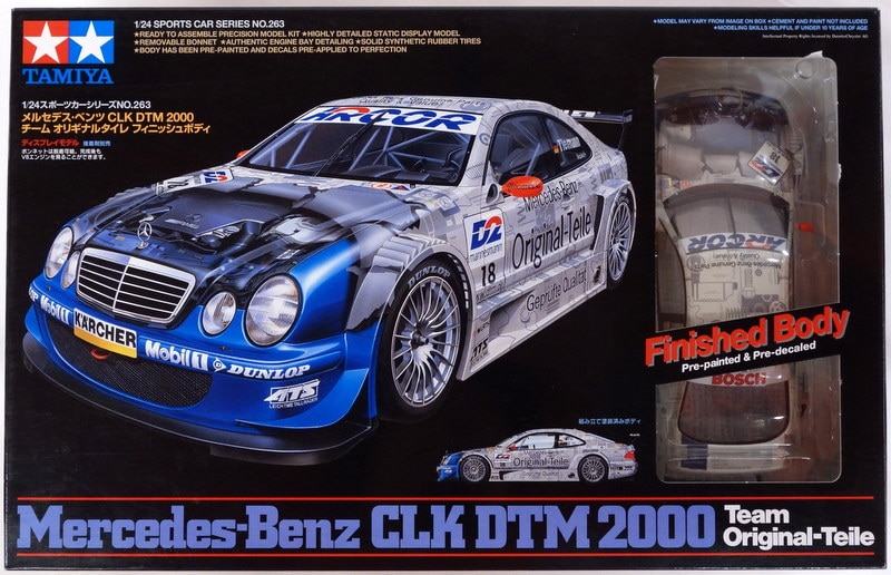タミヤ 1/24スケール スポーツカーシリーズ メルセデスベンツ CLK DTM 