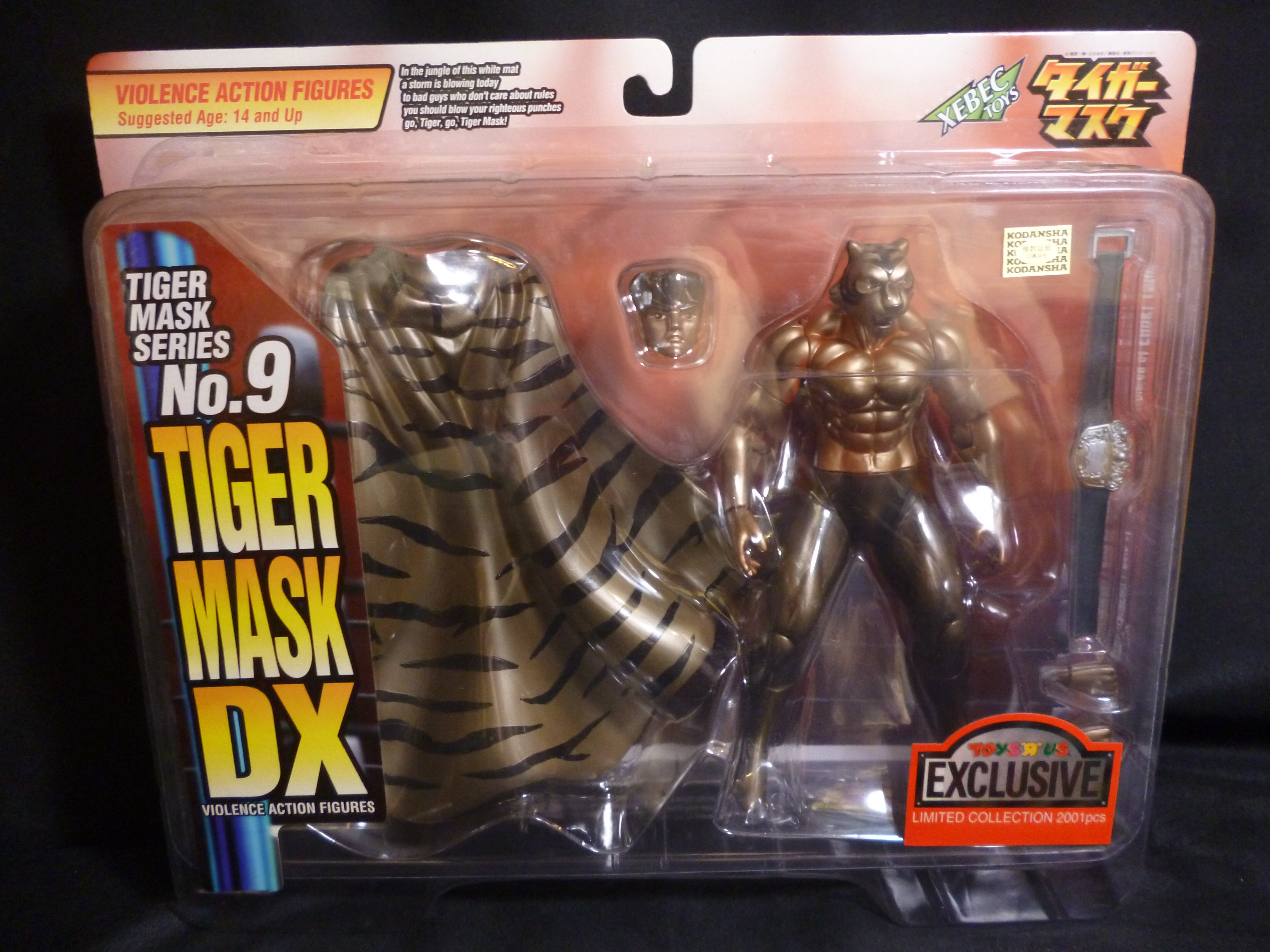 Kaiyodo Xebec タイガー Mask Dx Gold Ver Toys R Us Limited Not Opened Box Damaged Mandarake Online Shop