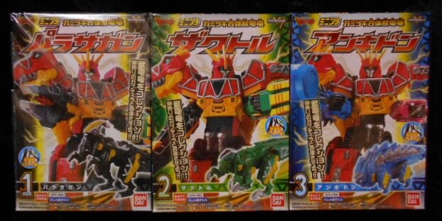 バンダイ ミニプラ カミツキ合体獣電竜 獣電戦隊キョウリュウジャー 全3種セット カミツキ合体獣電竜 まんだらけ Mandarake