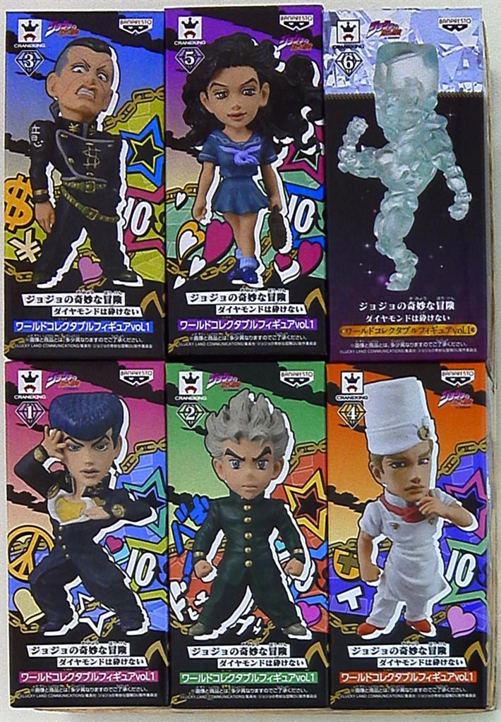 バンプレスト Wcf ジョジョの奇妙な冒険 ダイヤモンドは砕けない Vol 1 全6種セット まんだらけ Mandarake