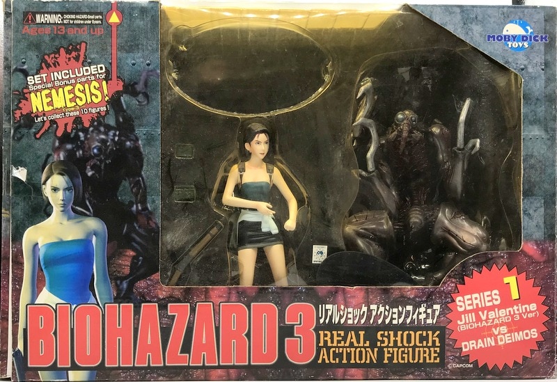 MOBY DICK BIOHAZARD 3 SERIES 1 / REAL SHOCK ACTION FIGURE JILL