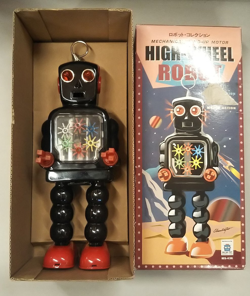hahatoyrobotcollectionhighwheelrobotblackreprintms436