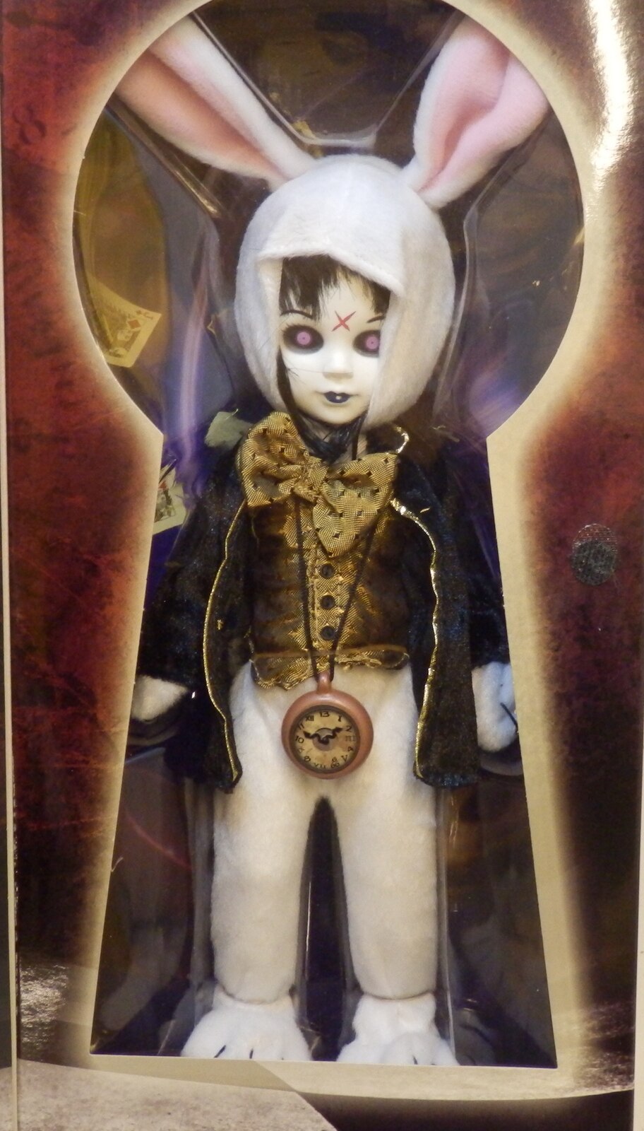 Mezco Living Dead Dolls in Wonderland Eggzorcist as the White