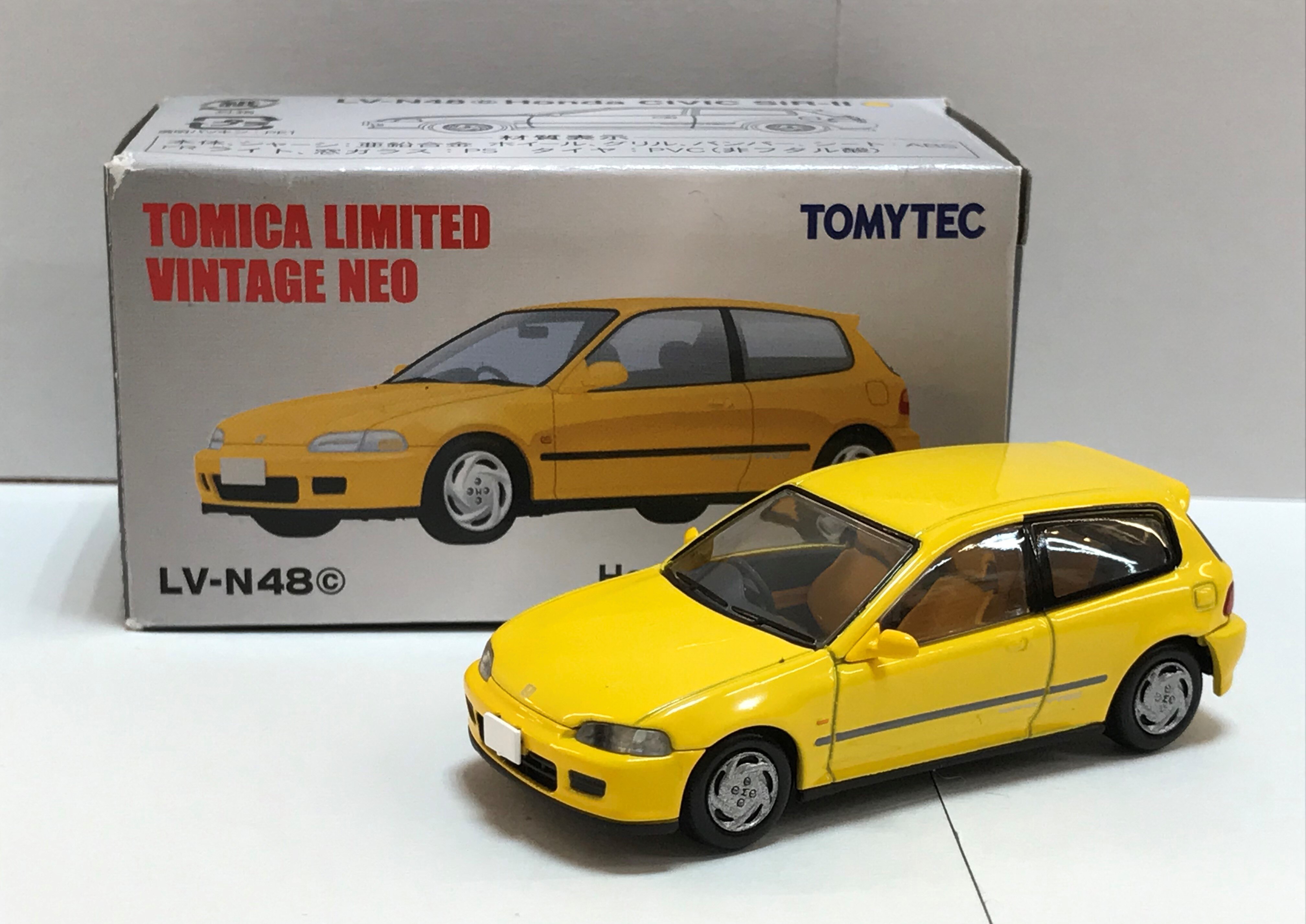 Tomytec TOMICA LIMITED VINTAGE NEO Honda Civic SiR-II (yellow