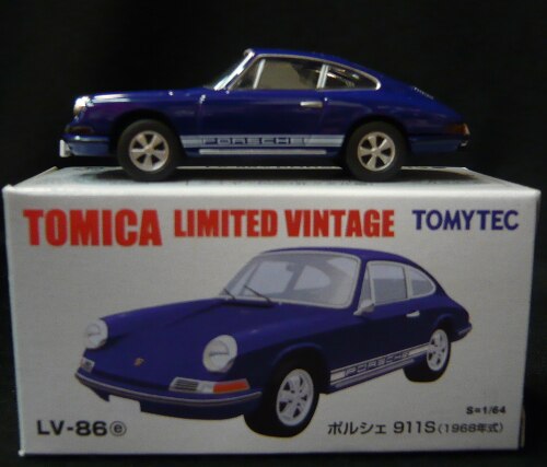 Tomytec Tomica Limited Vintage Porsche 911S (1968 model) (Blue) LV