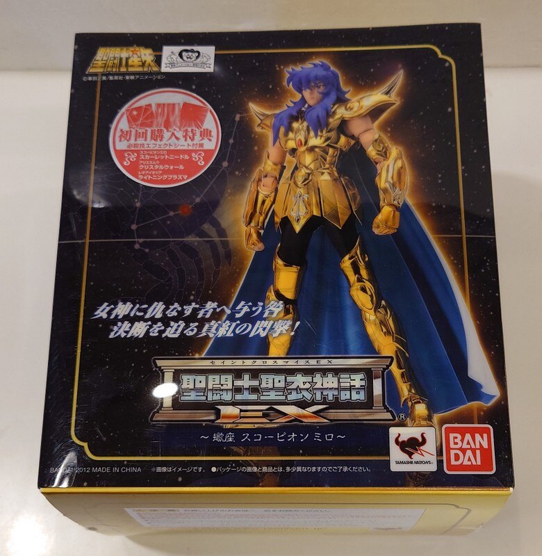 Bandai Saint Seiya Myth Cloth Ex Masami Kurumada Scorpion Milo First Edition With Effect With