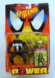 TOYBIZ SERIES 1 / SPIDER POWER SLIME SHAKER VENOM 5-inch