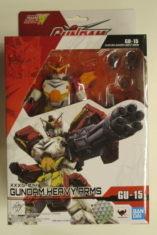 Bandai Gundam Universe Mobile Suit Gundam Wing XXXG-01H Gundam Heavyarms  Figure red