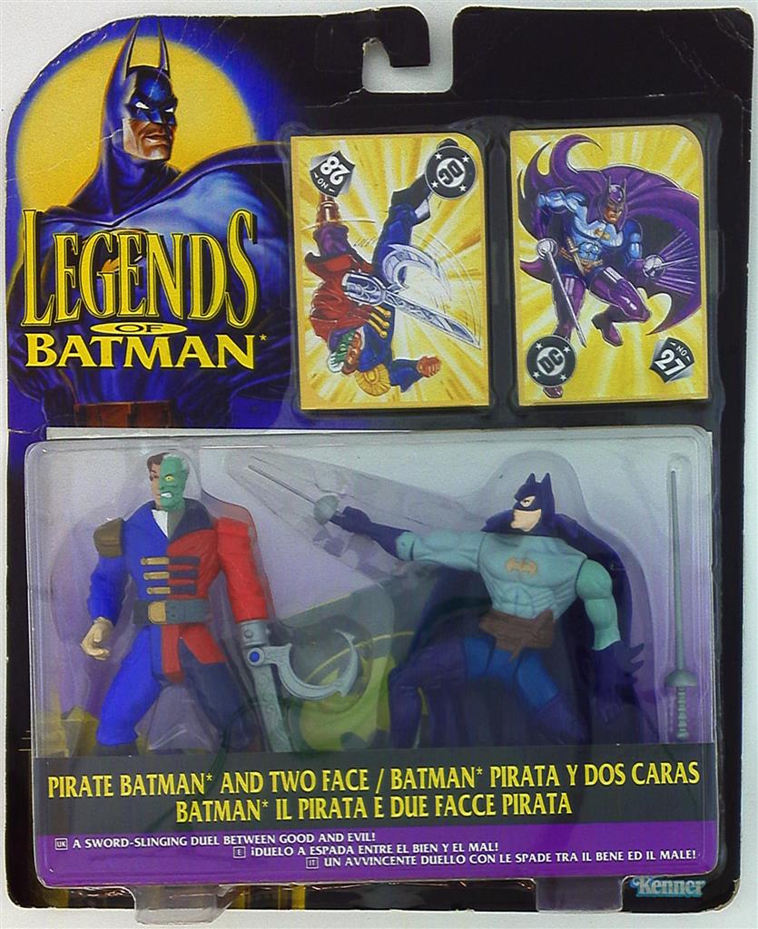 KENNER LEGENDS OF BATMAN PIRATE BATMAN AND TWO FACE 2 body set