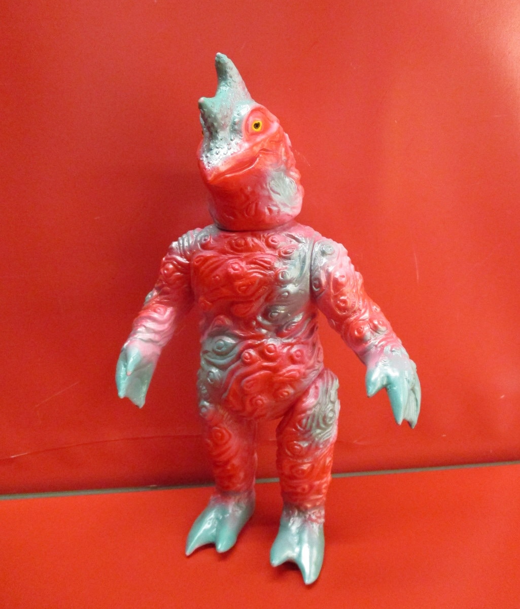 ベアモデル オール怪獣コレクション ペロリンガ星人 ピンク成型 赤緑 