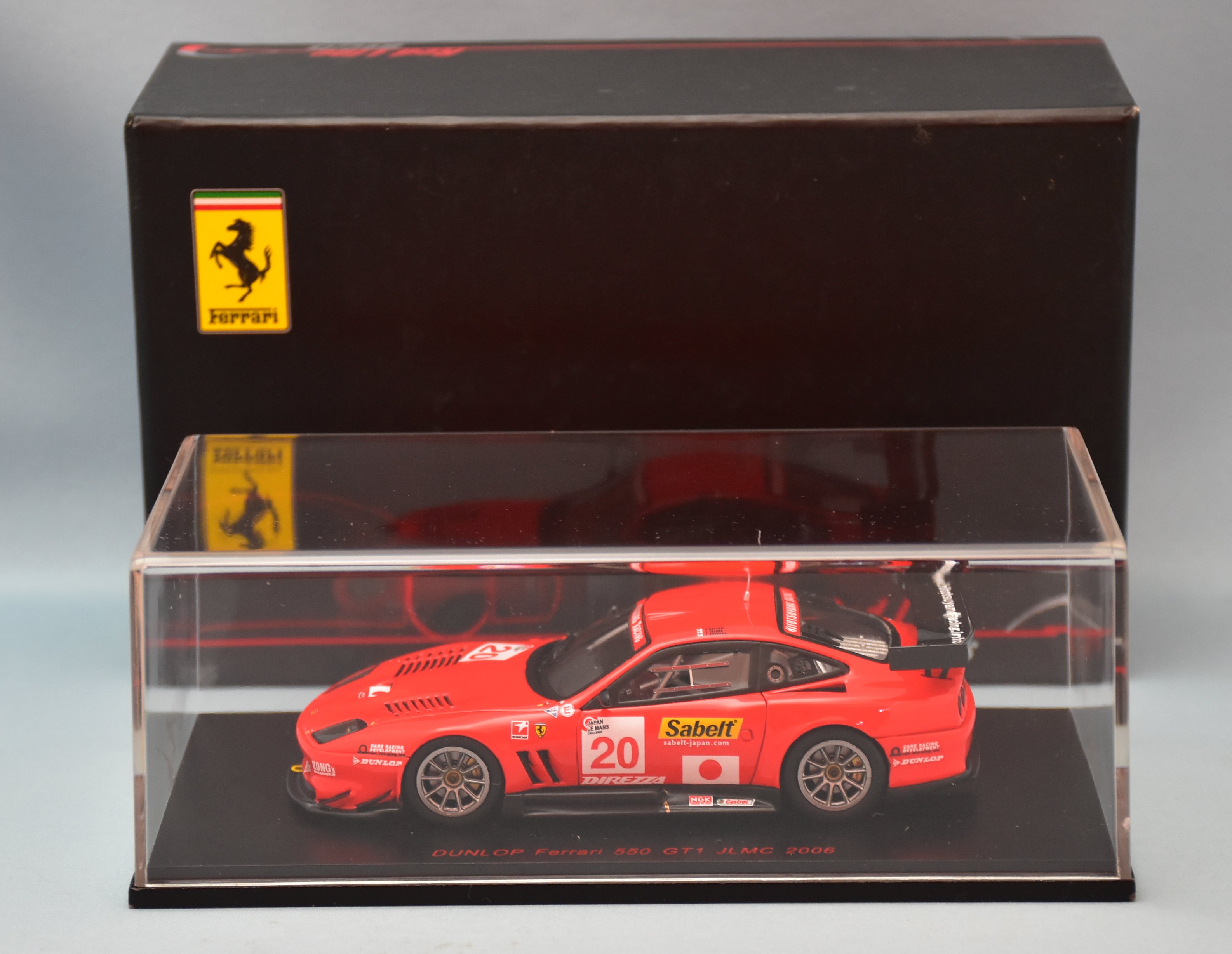 MM/MINIMAX 1/43RedLine DUNLOP Ferrari 550 GT1 #20 (JLMC 2006) Red