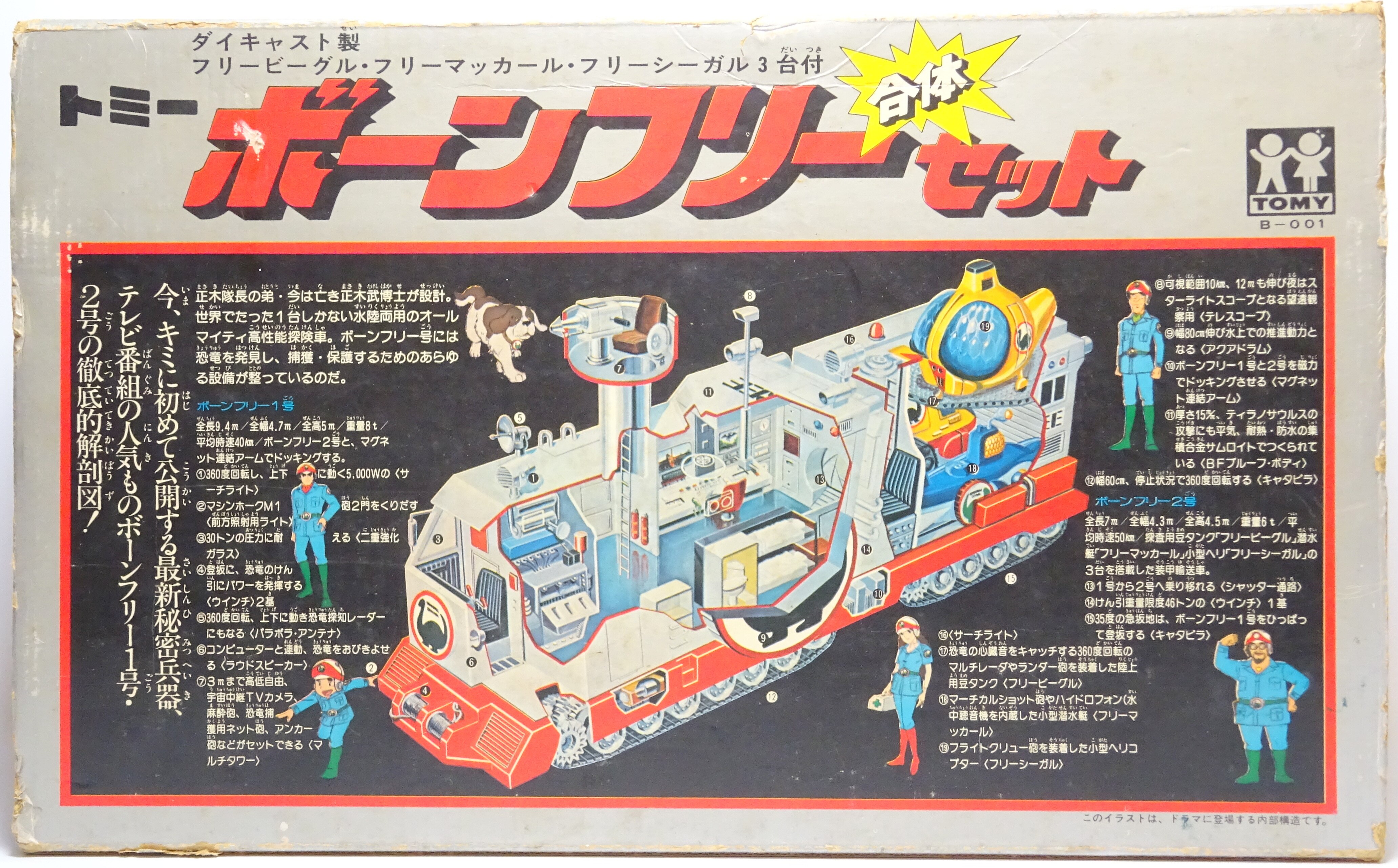 トミー 恐竜探検隊ボーンフリー ボーンフリー合体セット | まんだらけ