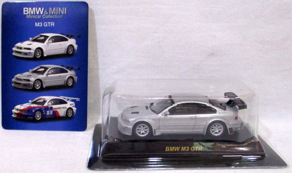 京商 1/64 BMW&MINI ミニカーコレクション M3 GTR (シルバー)/BMW&MINI 