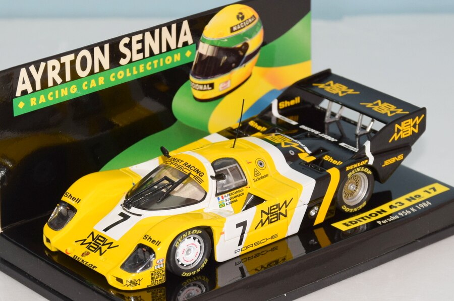 Ayrton Senna 1:43 – Porsche 956 K 1984 Jaune/noir (N°17, édition Collectionneur)