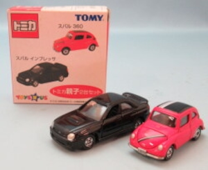 トミカ トイザらス オリジナル トミカ親子2台セット スバル 360/スバル インプレッサ