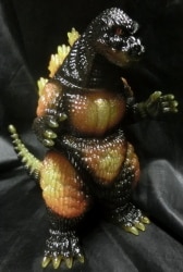 G Memories Selection 7” 1954 GODZILLA Clear Glitter Hazawa-Gumi Sofubi  Marusan