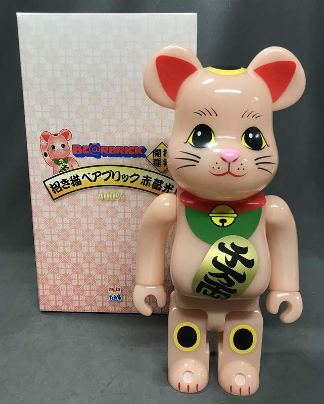 MEDICOMTOY BE@RBRICK 招き猫 赤蓄光 400% | まんだらけ Mandarake