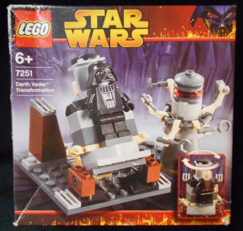 lego transformation of the darth vader 7251