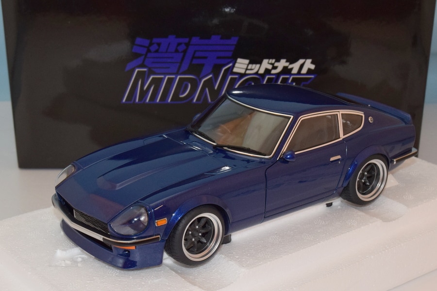 Autoart Nissan Fairlady Wangan Midnight Devil Z 1:18 Model Car Blue 77451