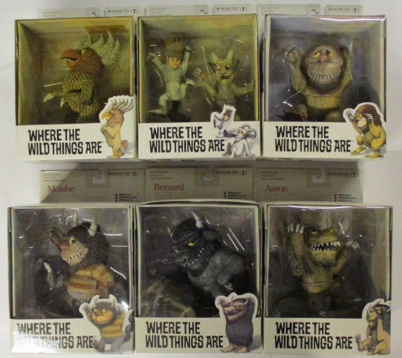 McFARLANE TOYS STORYBOOK FIGURES WHERE THE WILD THINGS ARE
