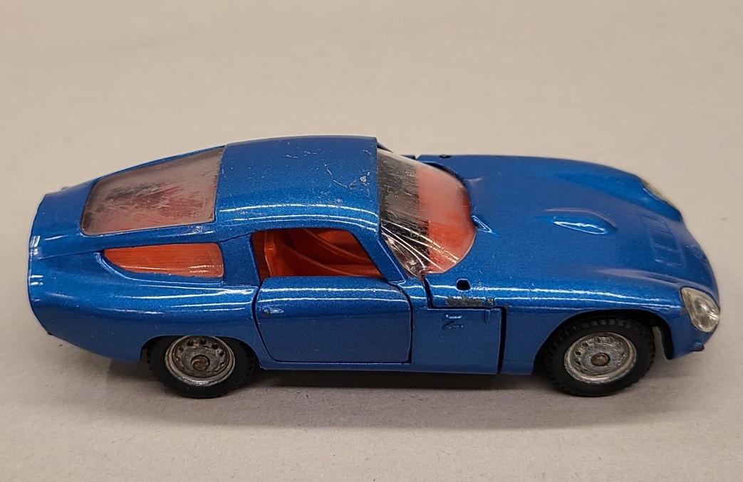 POLITOYS-M 1/43 ITALY ALFA ROMEO GIULIA ZAGATO TZ 1964 BLUE 516