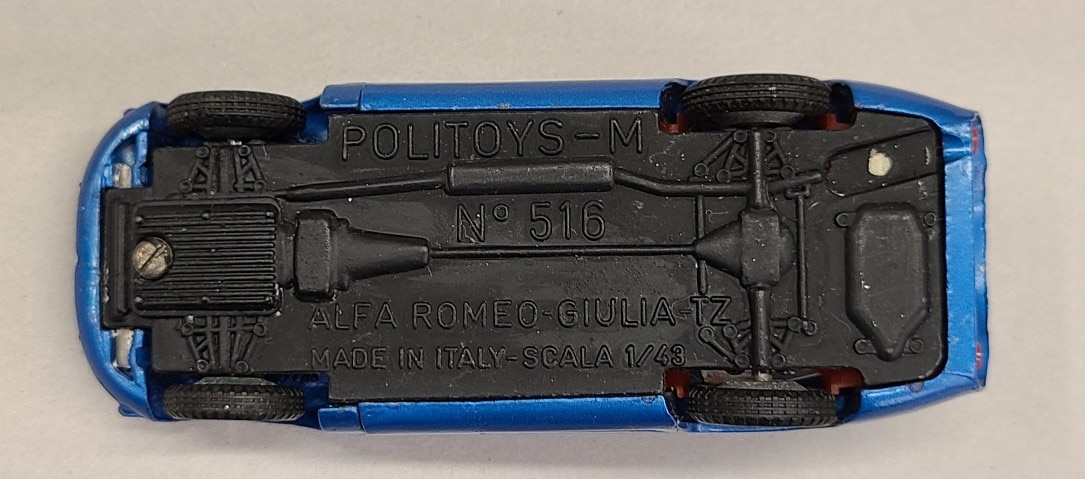 POLITOYS-M 1/43 ITALY ALFA ROMEO GIULIA ZAGATO TZ 1964 BLUE 516 | ありある |  まんだらけ MANDARAKE