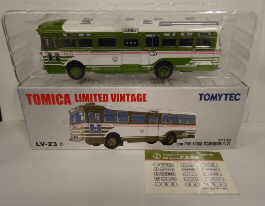 Tomica Limited Vintage Hino RB10 Hiroshima Electric Railway Bus Model Car  LV-23d