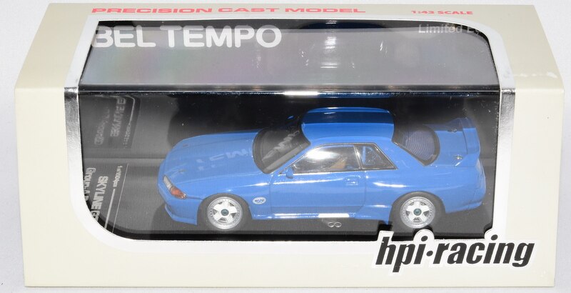 Hpi・racing 1/43 ベルテンポ特注 SKYLINE GT-R GROUP-A RACING Blue