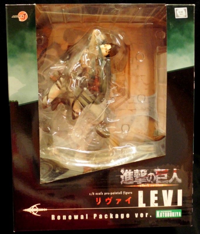 Kotobukiya Artfx J Attack On Titan Levi Renewal Package Ver 1 8 Pvc Mandarake Online Shop