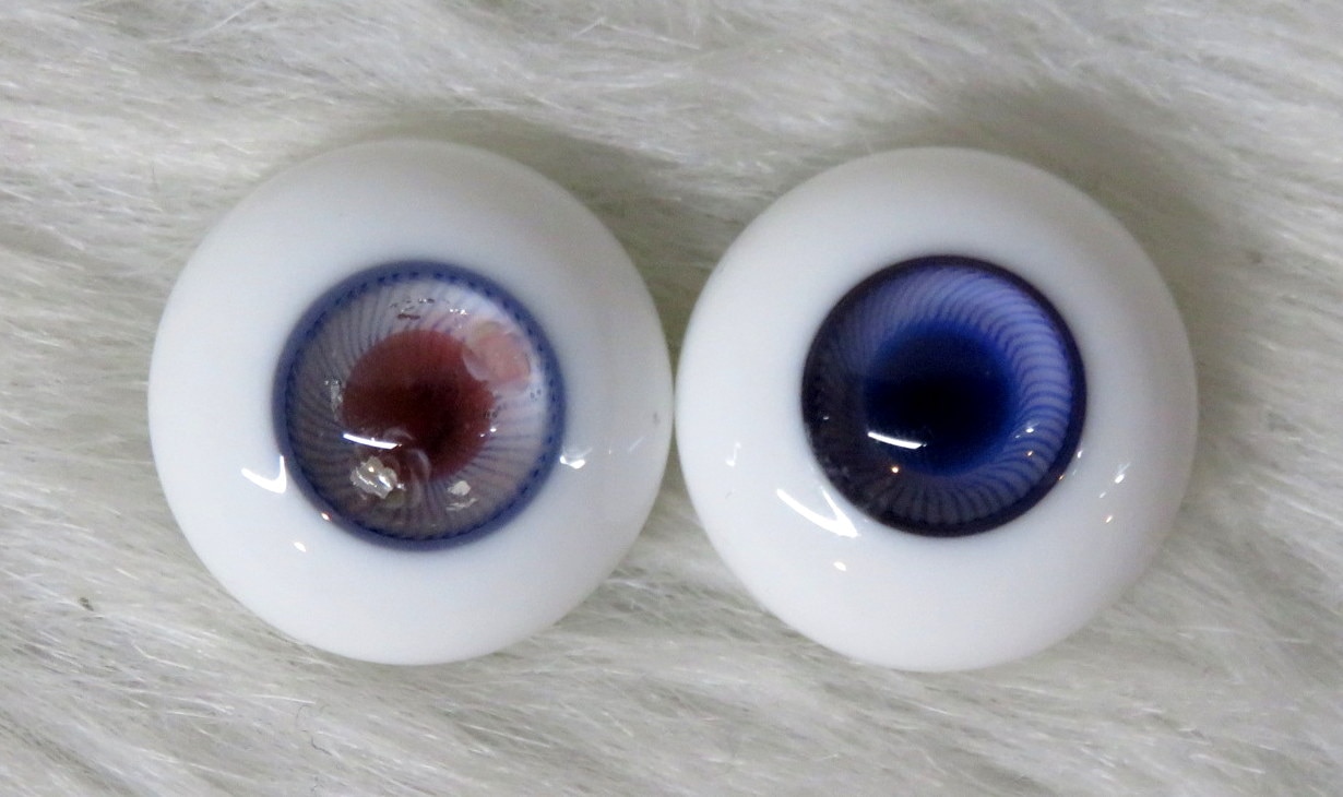 ディーラー製 ドールアイ MIYABI GLASS STUDIO様 18mm グラスアイ バラ 