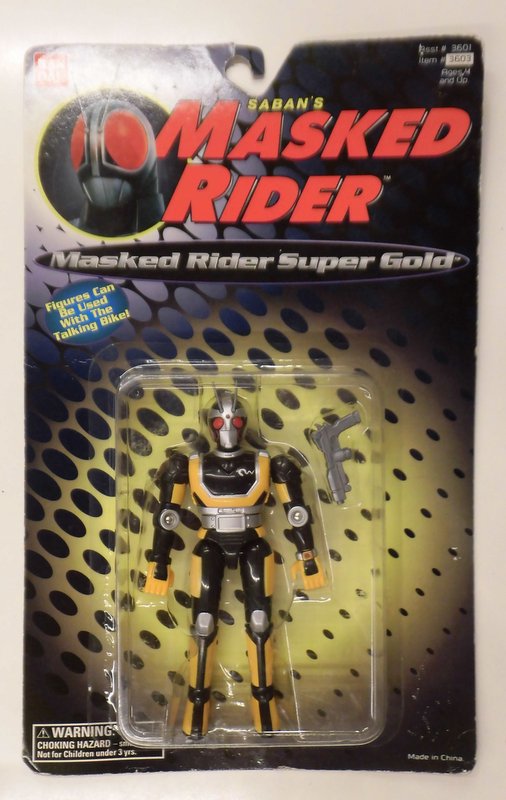 バンダイ ACTION FIGURES SABAN'S MASKED RIDER MASKED RIDER SUPER GOLD 3603 ...