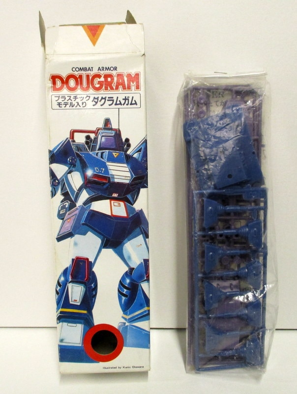 当時物 カバヤ 太陽の牙ダグラムガム5 クラブガンナー 未組立 食玩