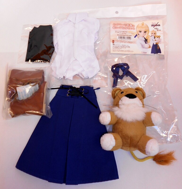 ボークス DD Fate セイバー ヘッド セイバーの私服&ぬいぐるみセット