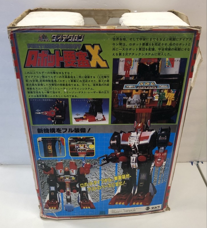 販売売品 ほぼ未使用 ダイアクロン ロボット要塞X 1982年 旧タカラ 超 
