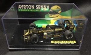 1/43 AYRTON SENNA RACING CAR COLLECTION Lotus 98 T-Renault Turbo 1986 #12 No.12