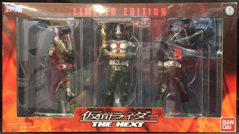 バンダイ ソフビ魂/仮面ライダーTHE　NEXT【仮面ライダー1号・2号・V3セット/MASKED RIDER 1 & 2 & V3 set】