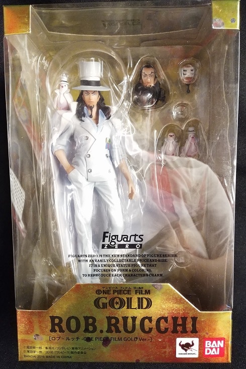 BANDAI Figuarts ZERO ONE PIECE Rob Lucci Rucchi Figure Film Gold *READ*