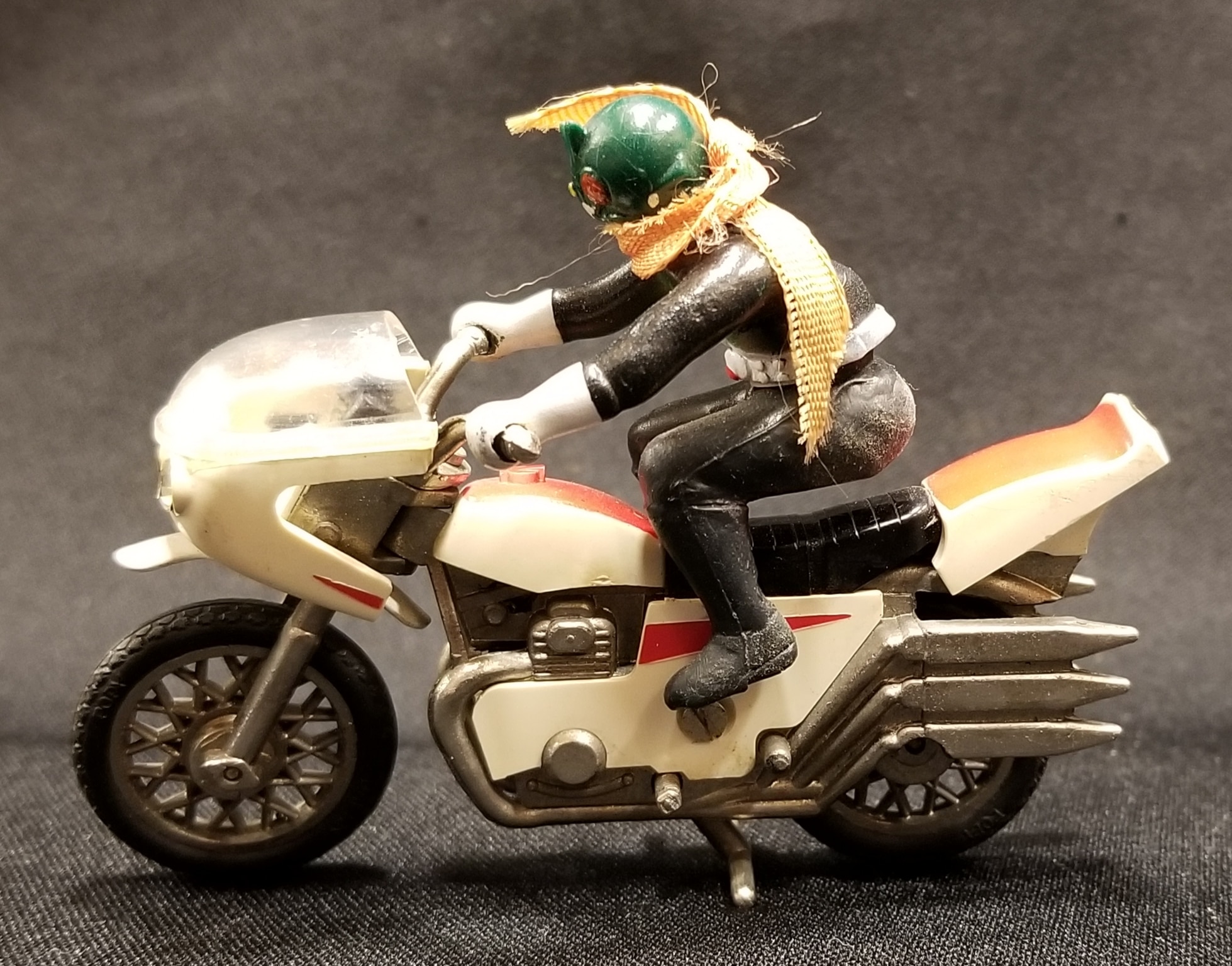 当時物 サイクロン号 仮面ライダー ブリキ製 バイク 昭和レトロ 