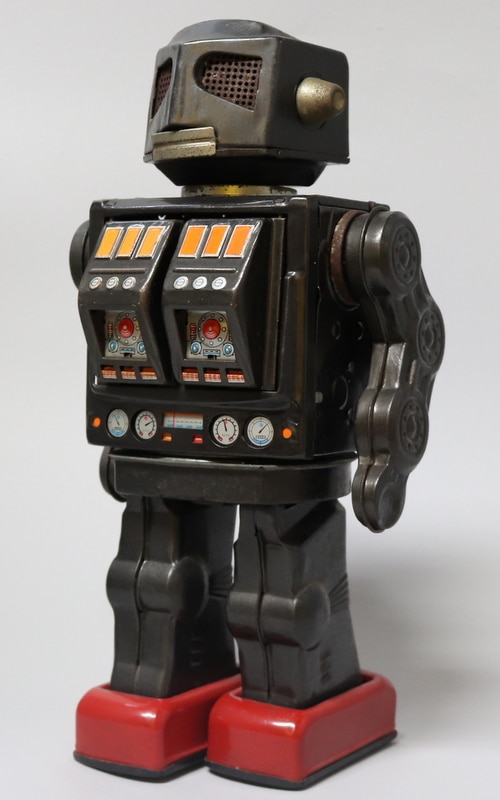 堀川 スーパー火星大王（ロボット) 電動ブリキ H 295mm 可動 1960年代