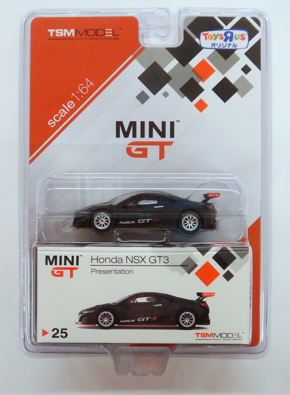 MINI　GT3　トイザらスオリジナル　HONDA　TSM　GT　25　MODEL　Mandarake　PRESENTATION　1/64　NSX　まんだらけ