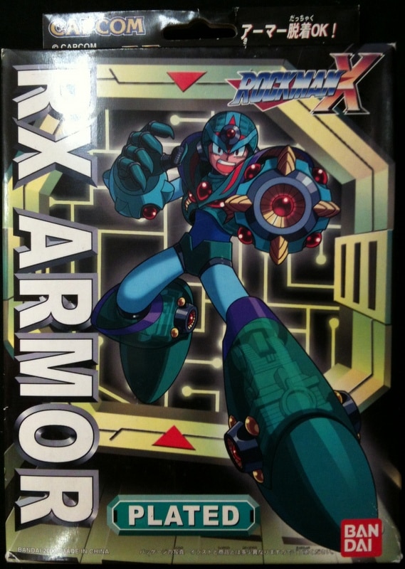 バンダイ 海外版 ロックマンxメガアーマーシリーズ ロックマンx Rxアーマー メッキ加工 Megaman X Rx Armor Plated Ver まんだらけ Mandarake