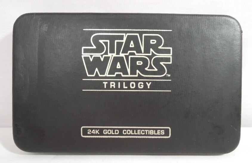 STAR WARS A NEW HOPE STAR WARS TORILOGY 24K GOLD COLLECTIBLES Han