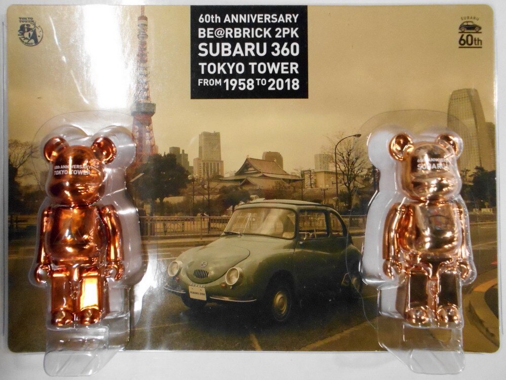 MediCom Toy Be@rbrick (Bearbrick) SUBARU360 × Tokyo Tower 60Th