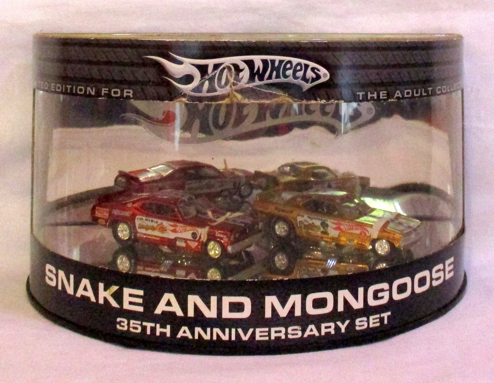 hot wheels snake and mongoose 35th anniversary set