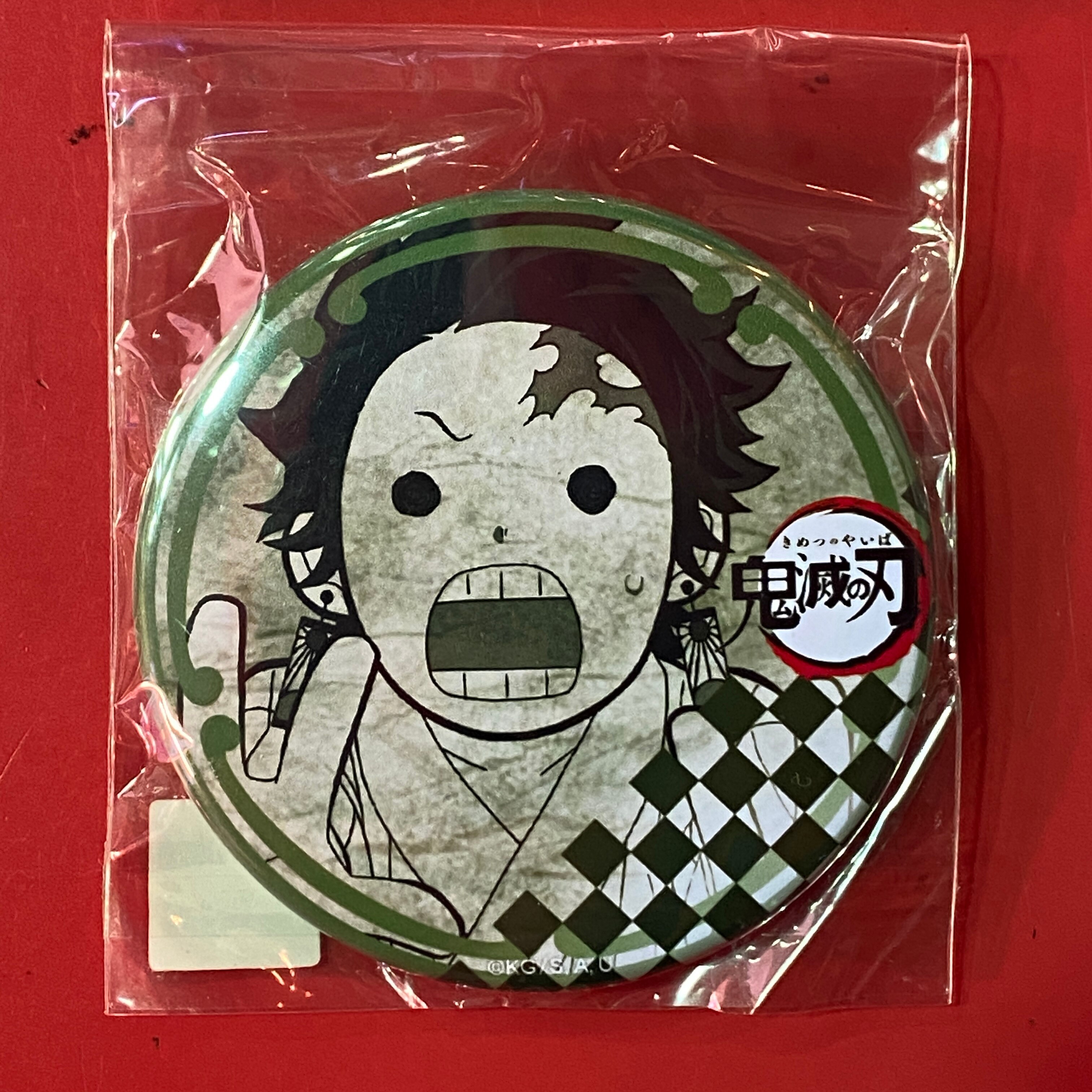 Ufotable Dining 3 Phase Enjoy Lottery Can Badge Tanjiro Kamado Gag Face Mandarake Online Shop